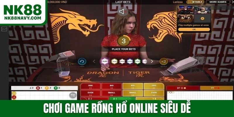 Chơi game rồng hổ online siêu dễ